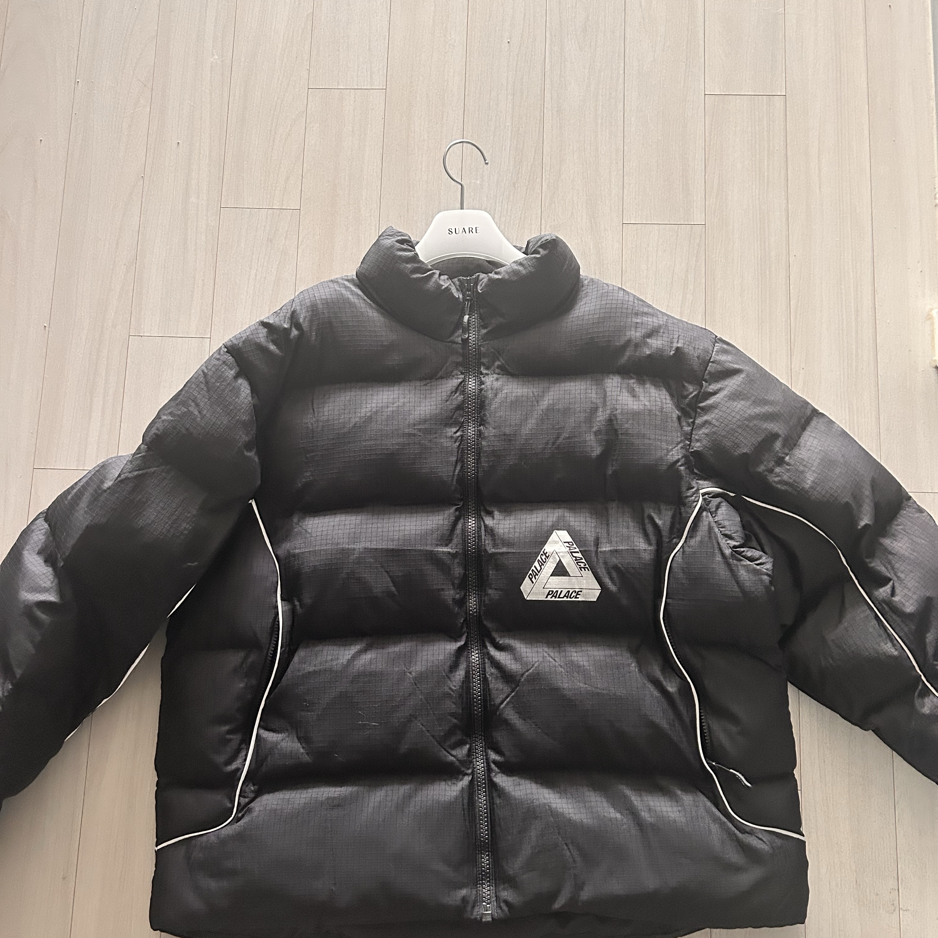 Palace Ripstop Puffa Black - 25FW 착용 스타일
