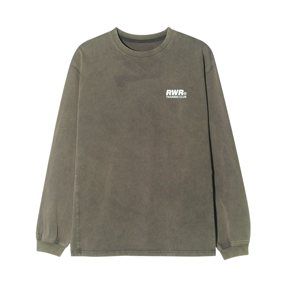 런위더 피그먼트 롱슬리브 카키