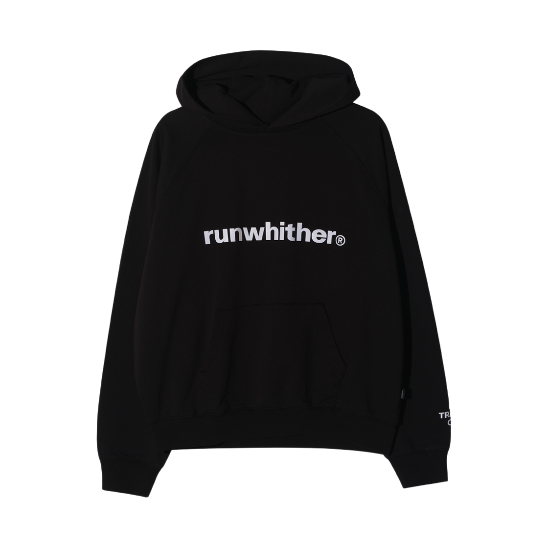 런위더 후드 스웻셔츠 블랙