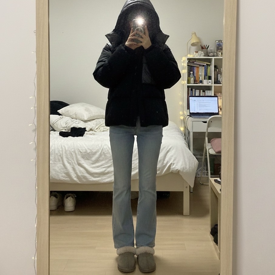 C.P. Company Eco Chrome-R Mixed Goggle Down Jacket Black - 24FW, (W) UGG Tazzette Slipper Smoke Plume 착용 스타일