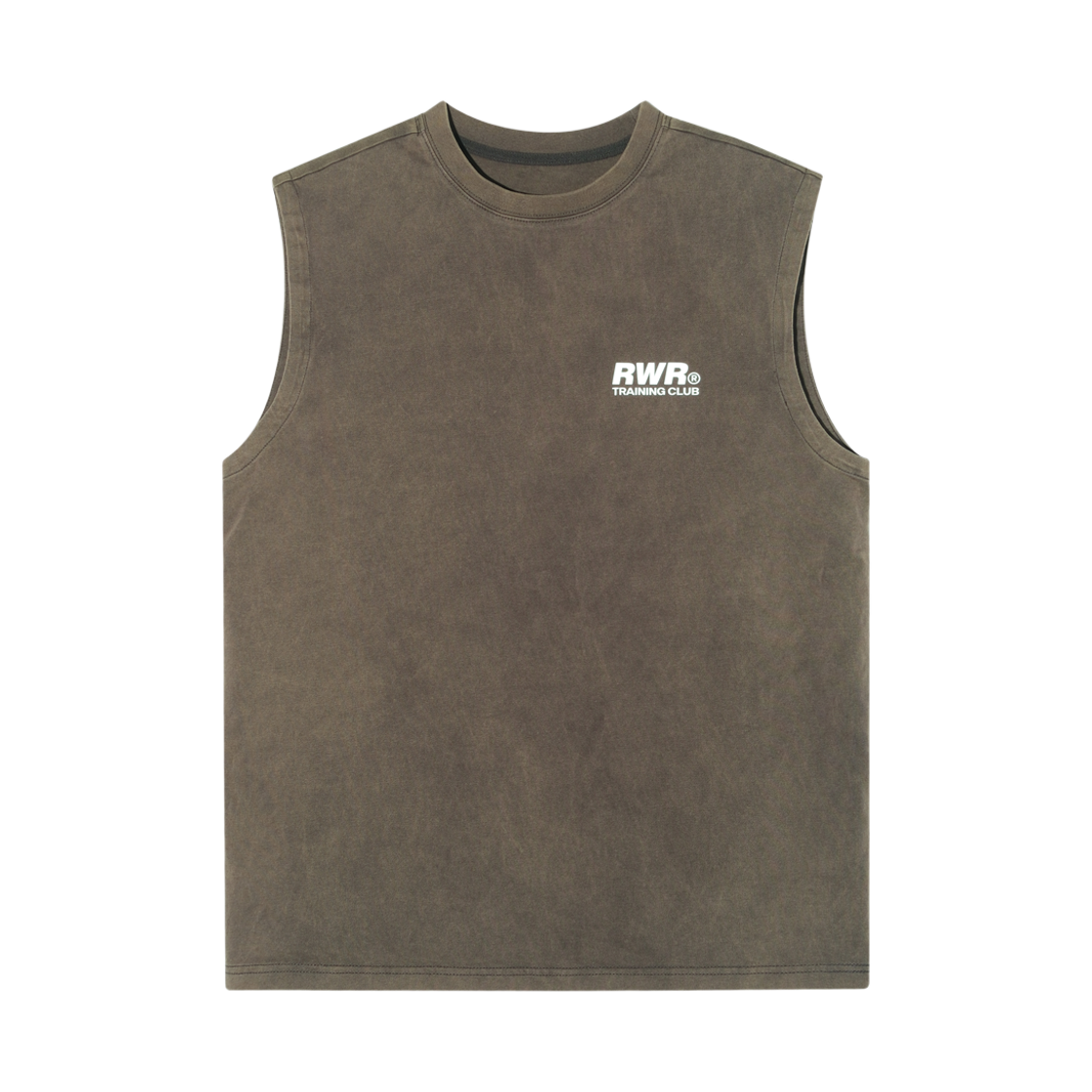 런위더 피그먼트 싱글렛 카키