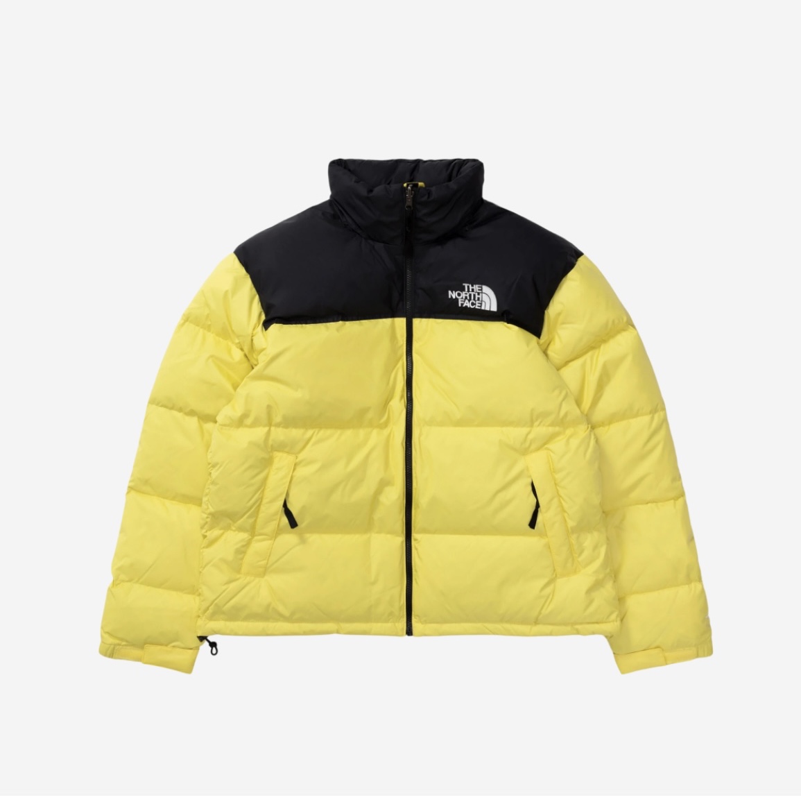The North Face 1996 Retro Nuptse Jacket Yellowtail 착용 스타일