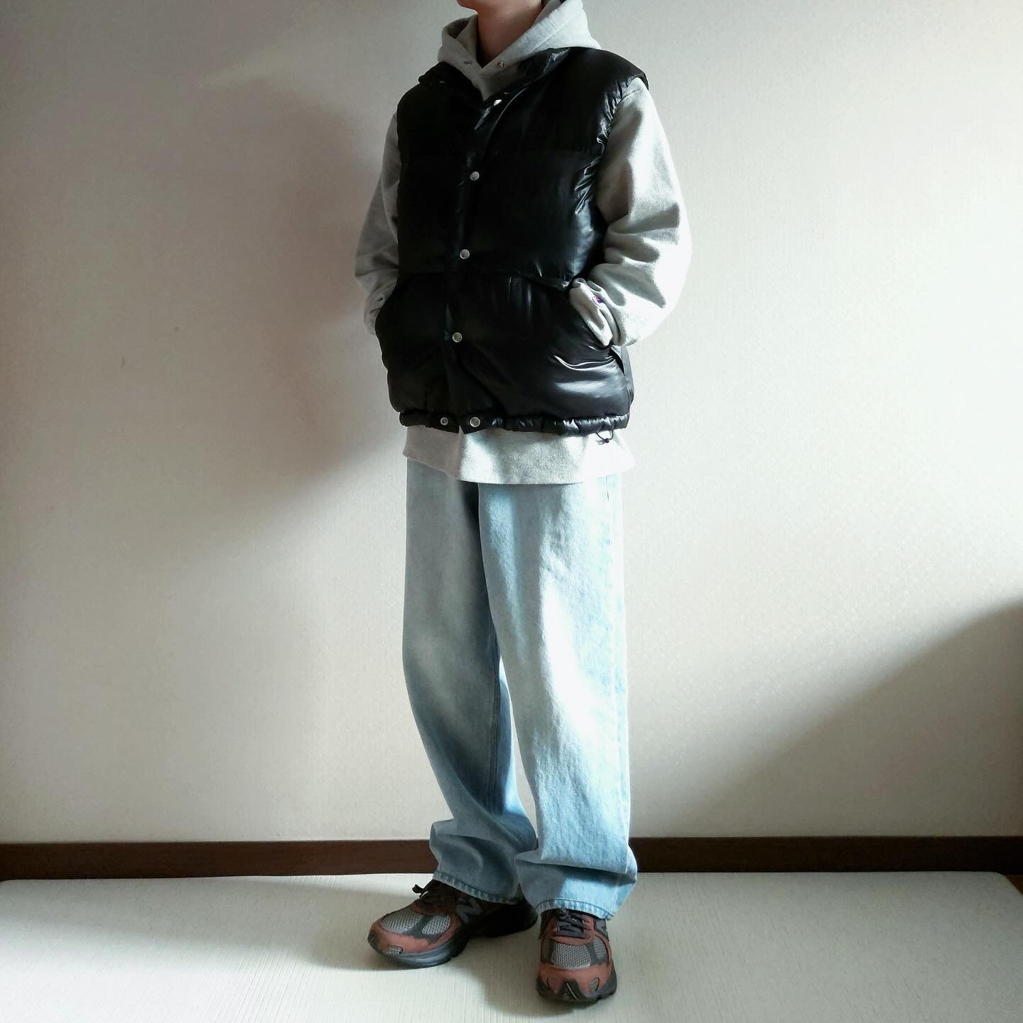 New Balance 2010 Brown, PERENN Zip Cargo Pants Mud 착용 스타일 - 2