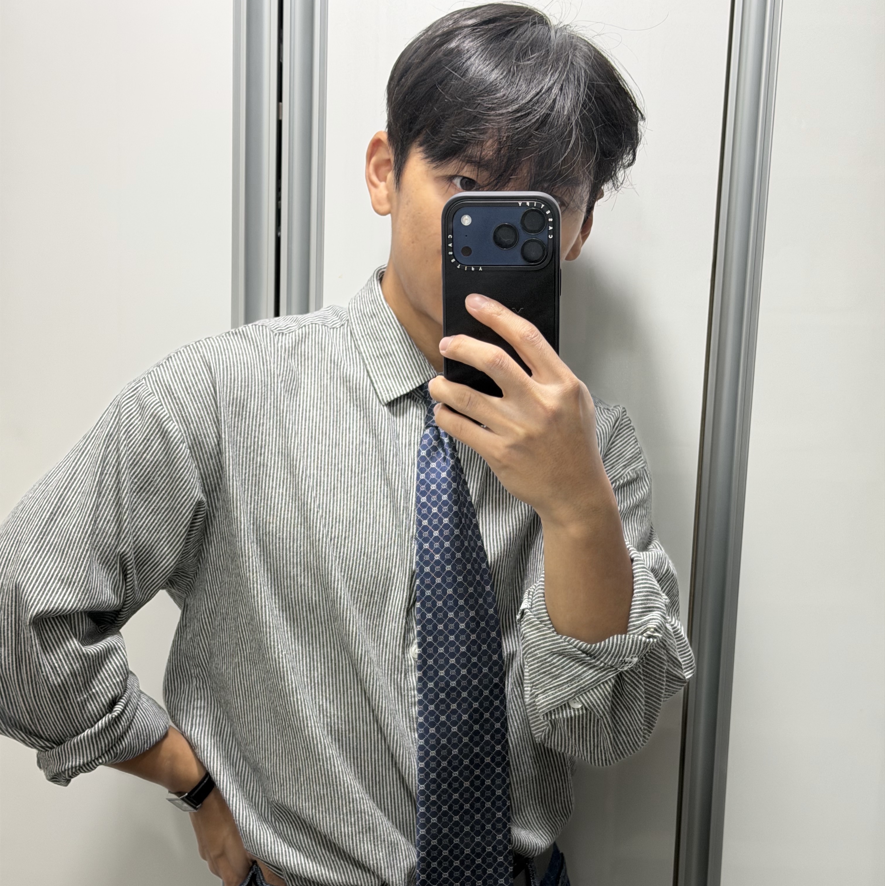Casio LTP-V007L-7B1 착용 스타일 - 1
