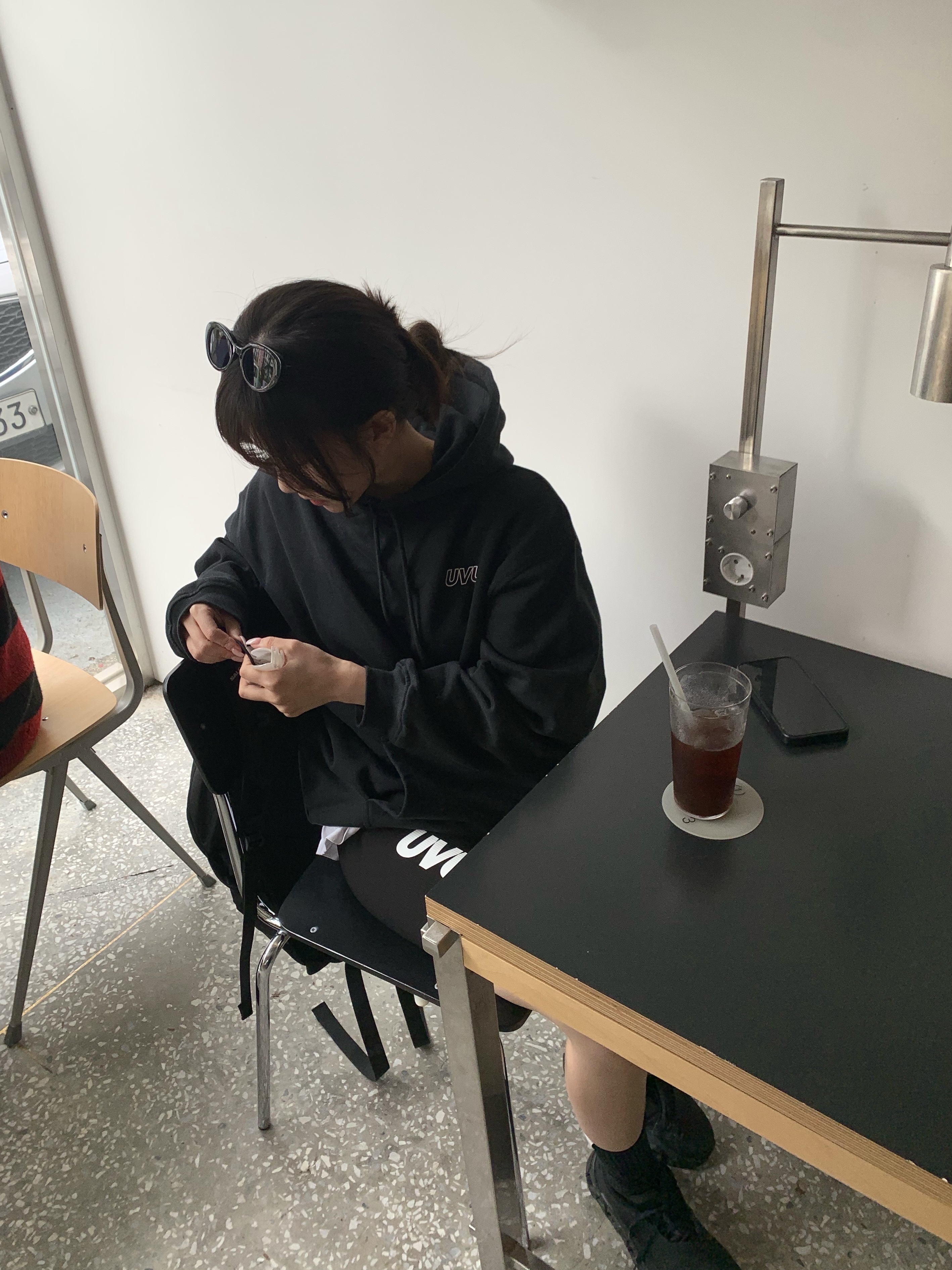 UVU Half Tight 2.0 Black, UVU x Gleason's Gym Hoodie Black 착용 스타일 - 1