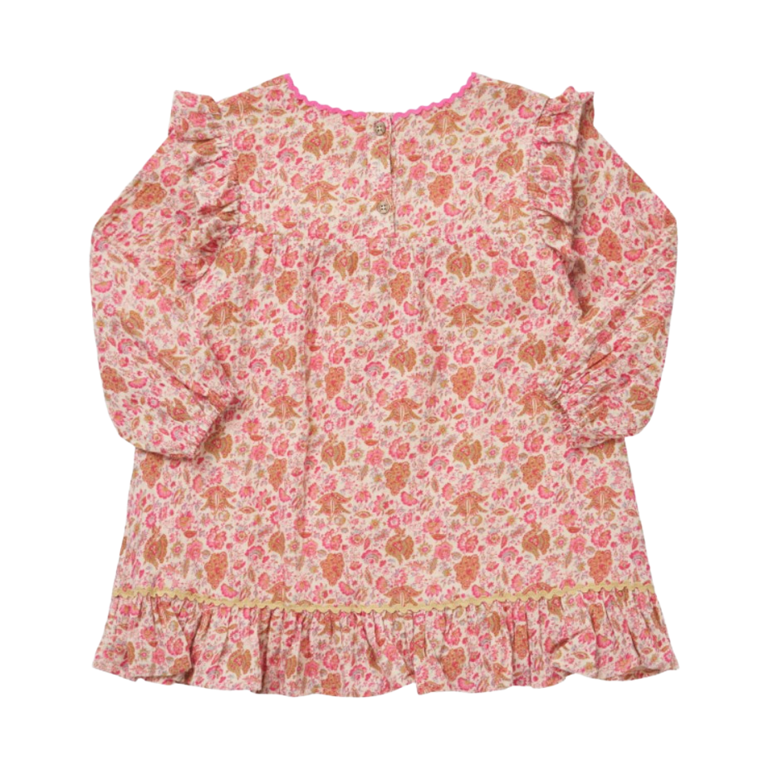 (키즈) 루이스 미샤 질라니 플로럴 드레스 핑크((Kids) Louise Misha Jilana Floral Dress Pink)