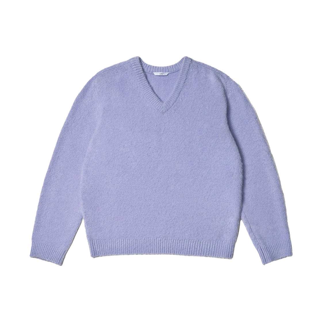 에스티유 부클 브이넥 니트 인 퍼플(STU Boucle V-Neck Knit In Purple)