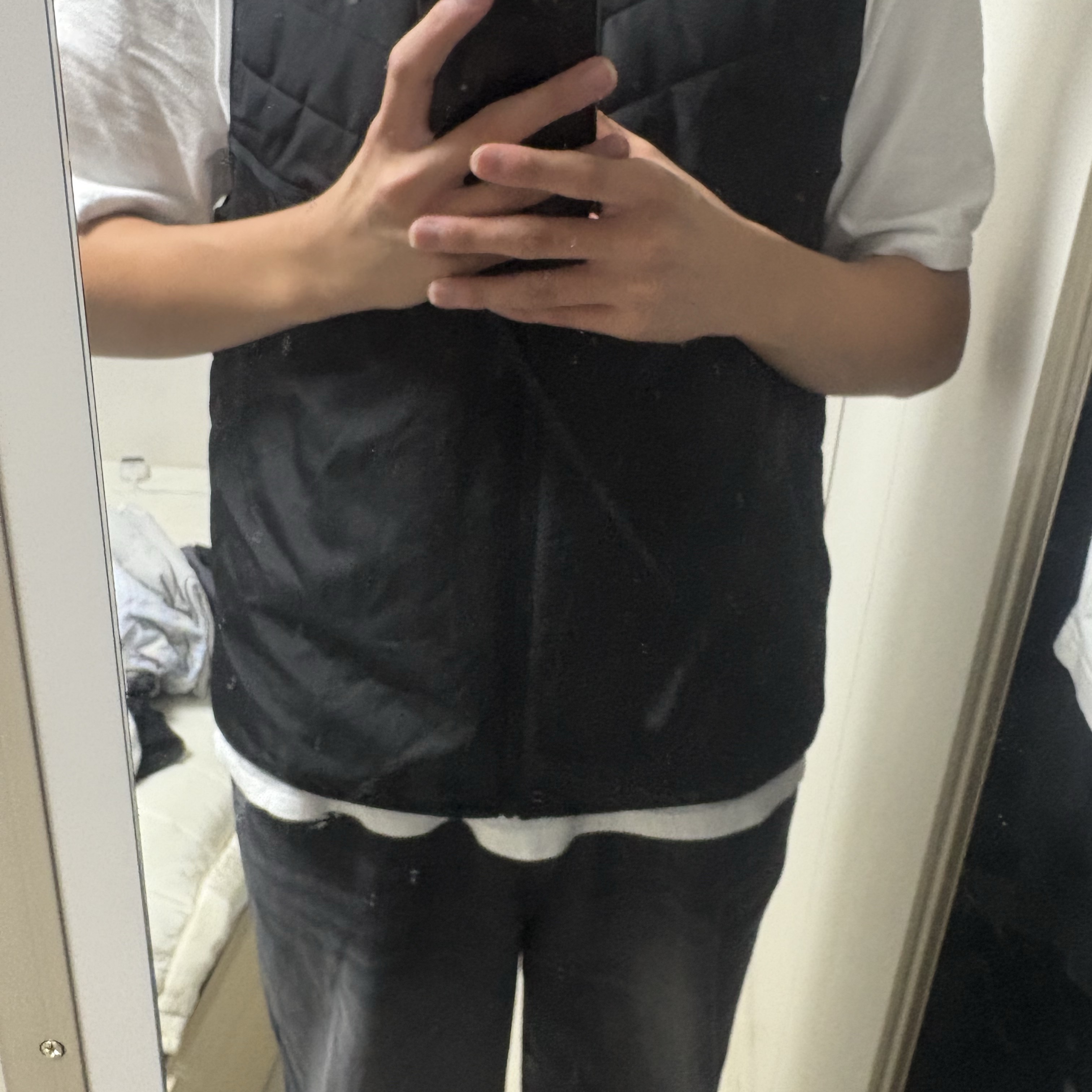 Nike Therma-Fit Repel Synthetic-Fill Running Gilet Black - Asia, Nike NRG Solo Swoosh Full Zip Hoodie Black - Asia 착용 스타일 - 3