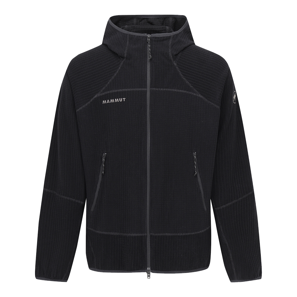 M11E6FT102 MAMMUT Grid ML Hooded Jacket Men Black