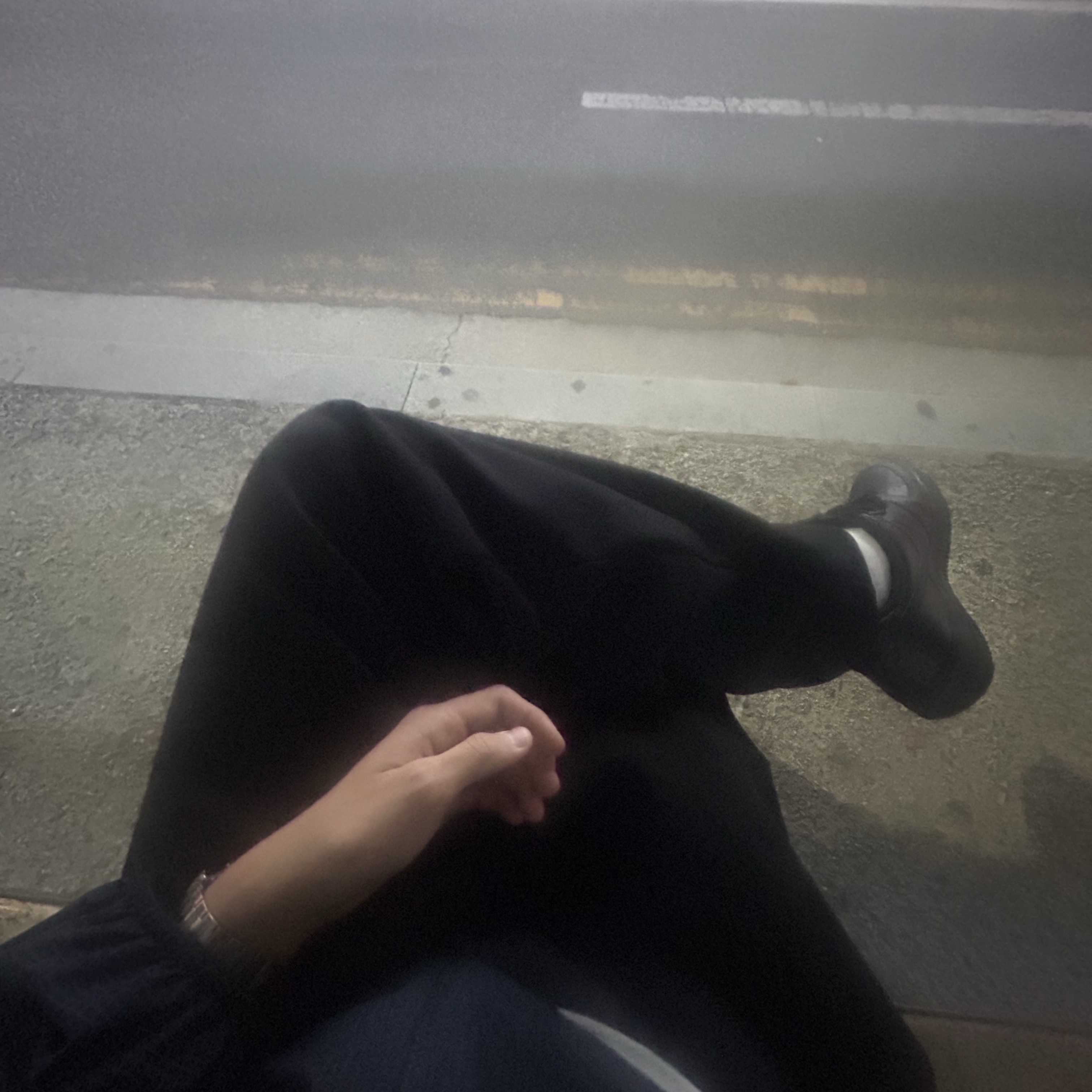 Uniqlo C Sweat Wide Pants Black - KR, Casio A-158WA-1 착용 스타일 - 2