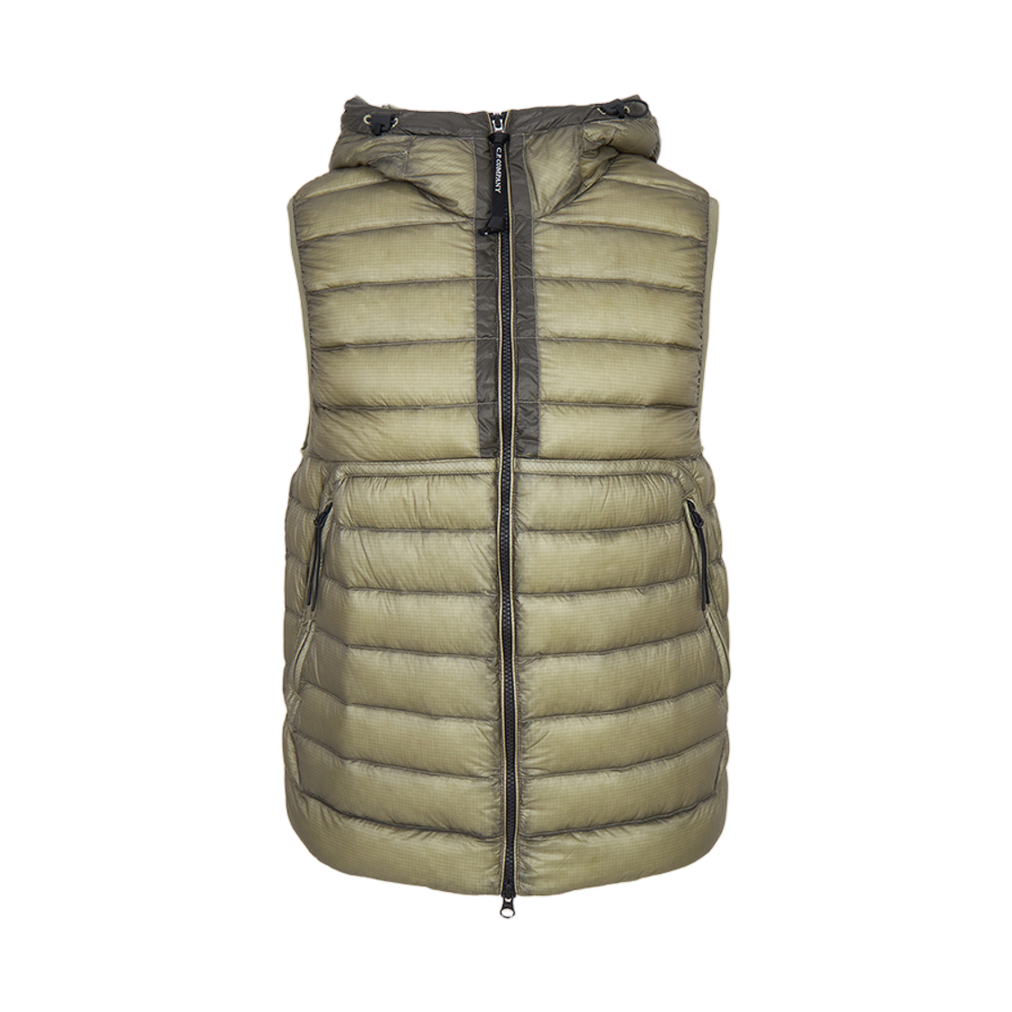 19CMVE032A110416A356 C.P. Company Padding Vest Khaki - 25FW