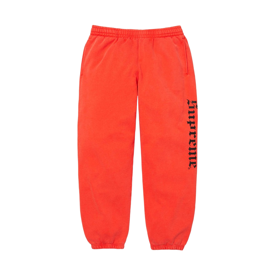 슈프림 워시드 올드 잉글리쉬 스웨트팬츠 오렌지 - 25FW