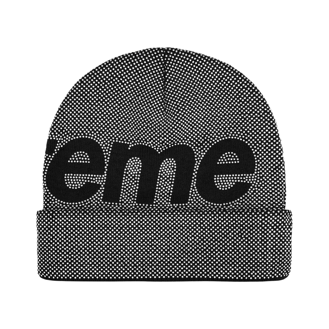 슈프림 스터드 녹아웃 빅 로고 비니 블랙 - 25FW(Supreme Studded Knockout Big Logo Beanie Black - 25FW) - 2