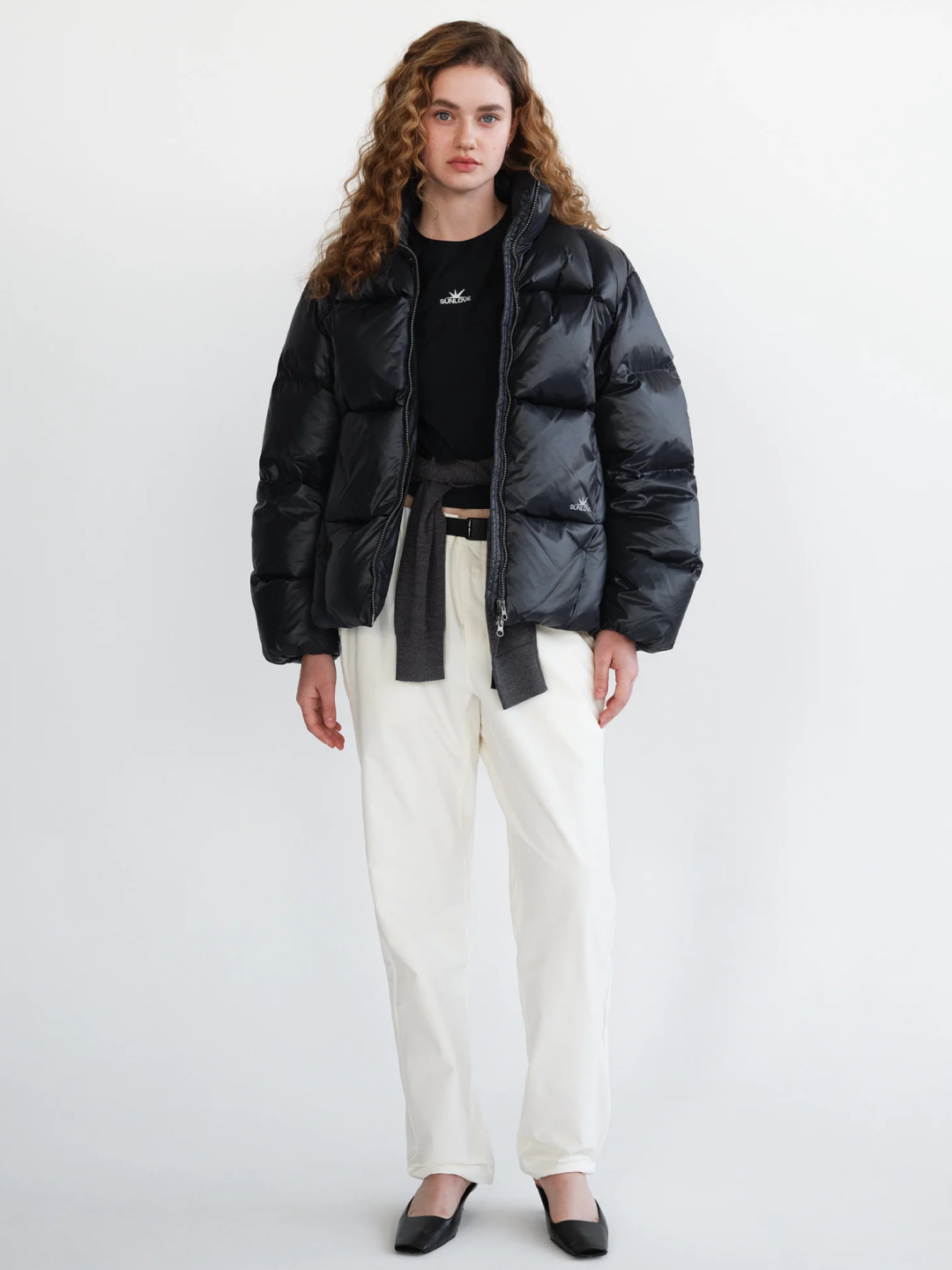 The North Face 1996 Water Shield Nuptse RDS Down Jacket Light Khaki, [트리플적립]SUNLOVE Toray Slice Down Jacket Black 착용 스타일 - 2