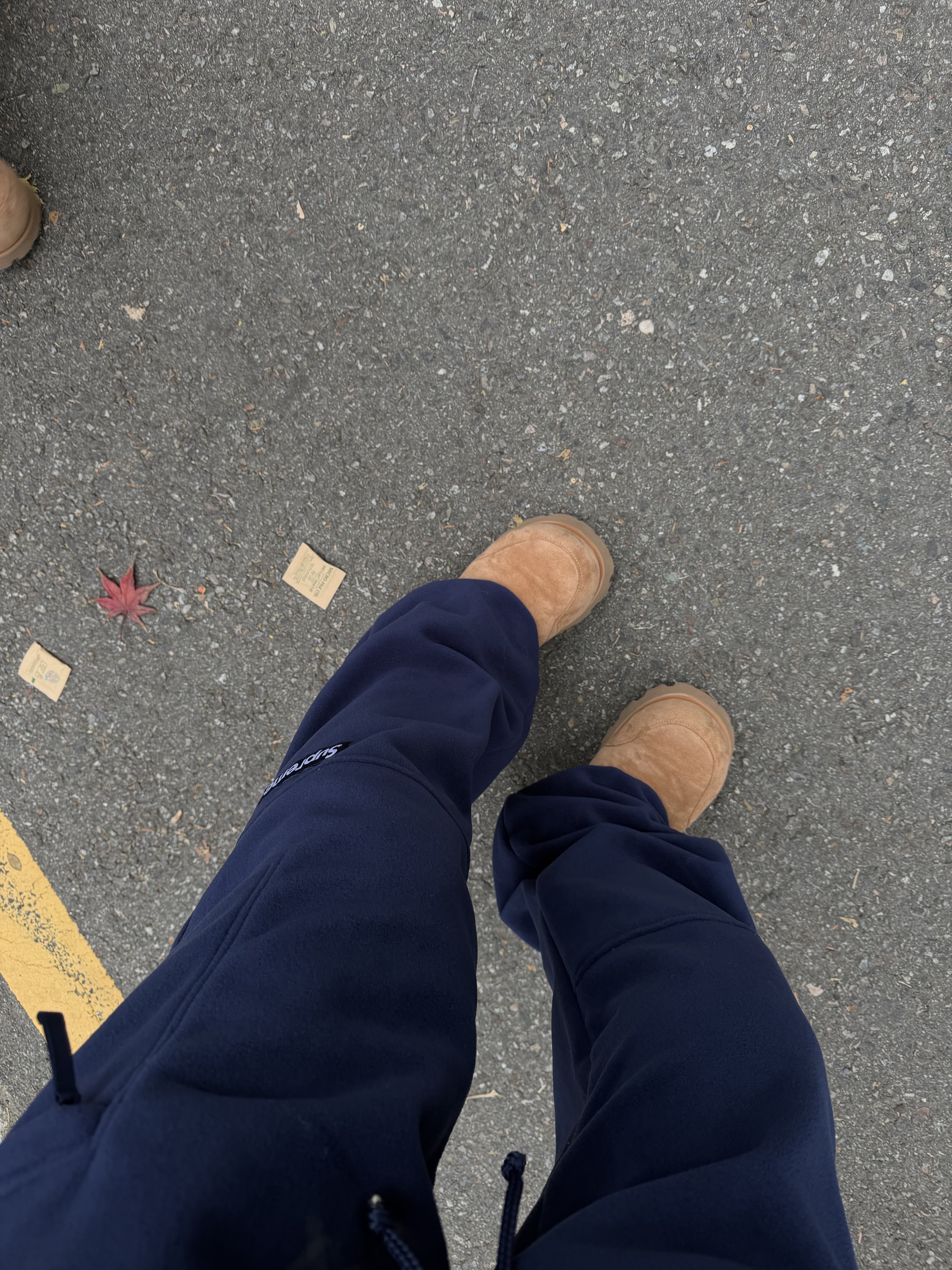 Supreme Polartec Pant Navy - 25FW 착용 스타일 - 1
