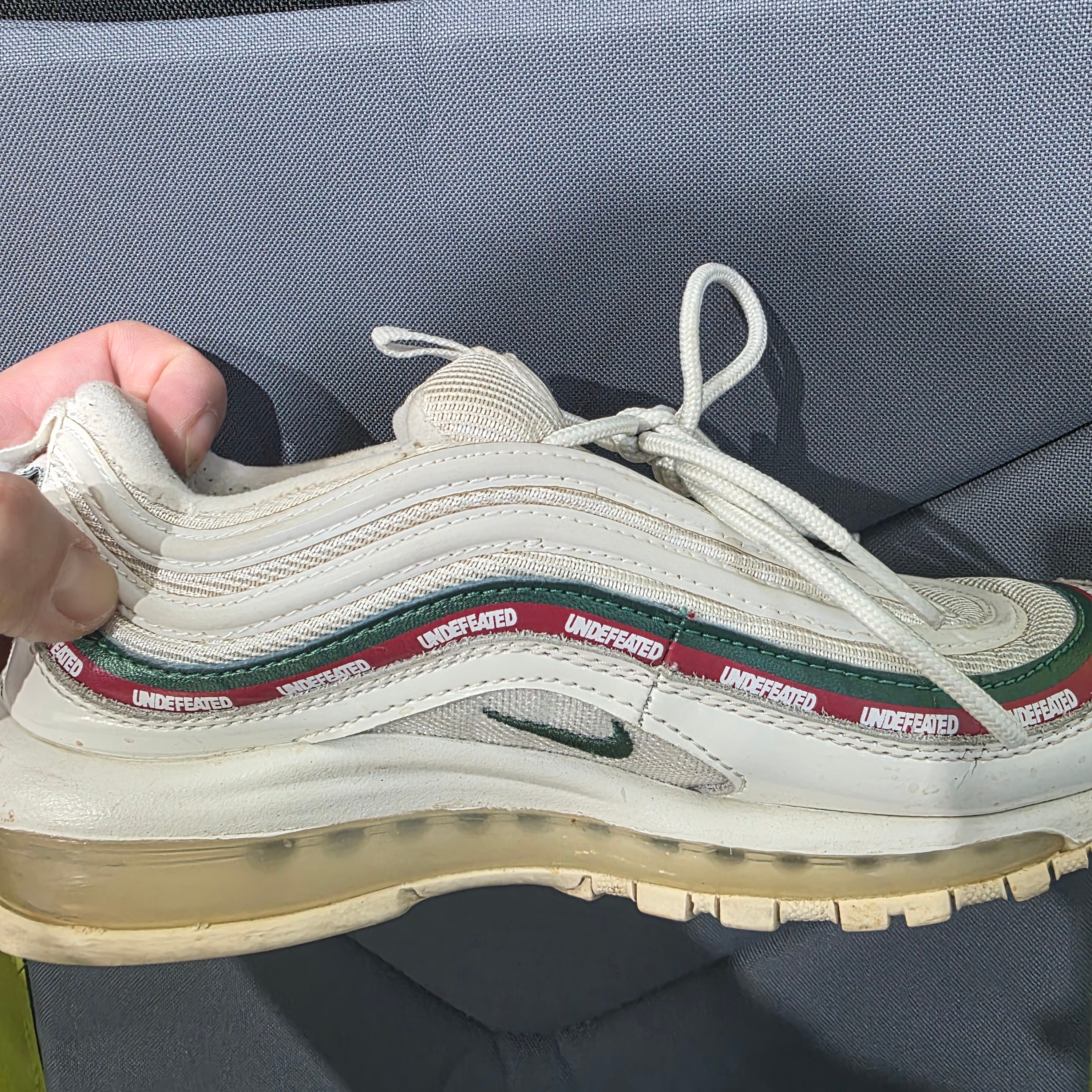Nike x Undefeated Air Max 97 Sail 착용 스타일