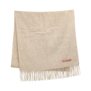 Acne Studios Narrow Wool Fringe Muffler Oatmeal Melange