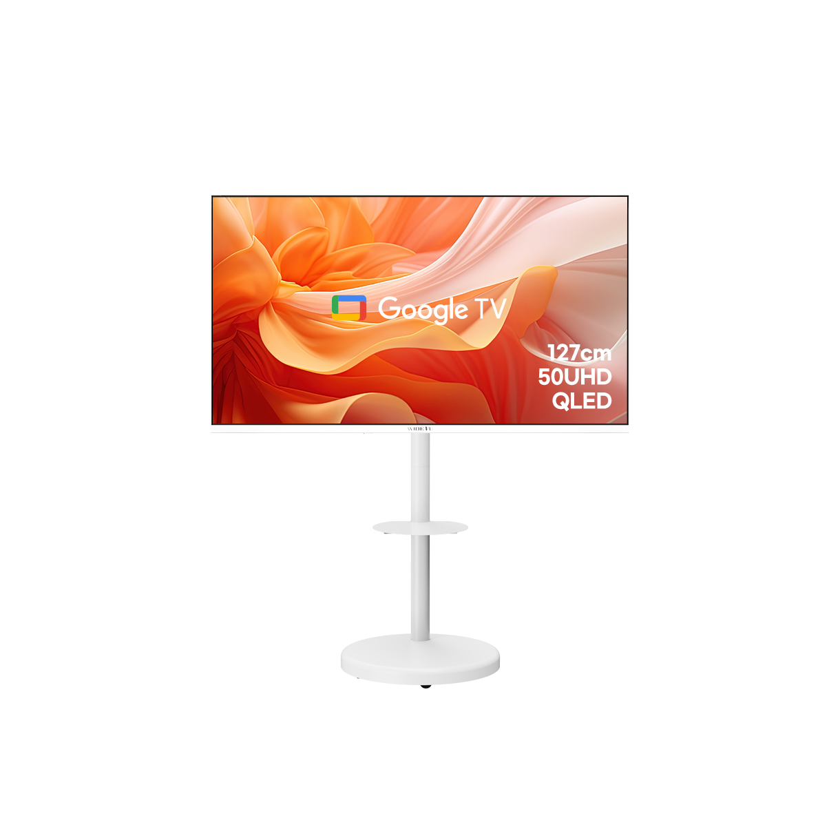 [15% 쿠폰] 와이드뷰 와이드무빙뷰 화이트에디션 대형 삼탠바이미 세트 QLED 127cm(50인치) 4K UHD 스마트 이동식 TV([15% 쿠폰] WIDEVU WideMovingVu White Edition Set QLED 127cm (50 in) 4K UHD Smart Mobile TV)