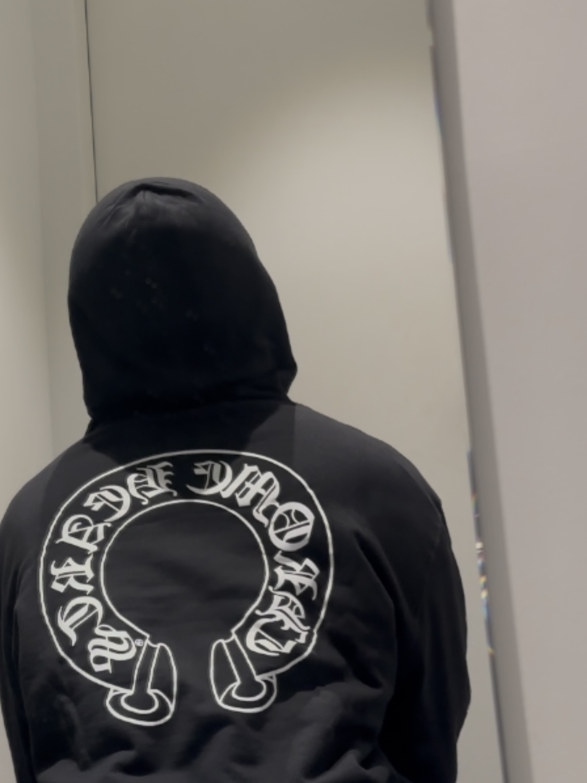 Chrome Hearts Horseshoe Floral Heavyweight Zip-Up Hoodie Black 착용 스타일 - 1
