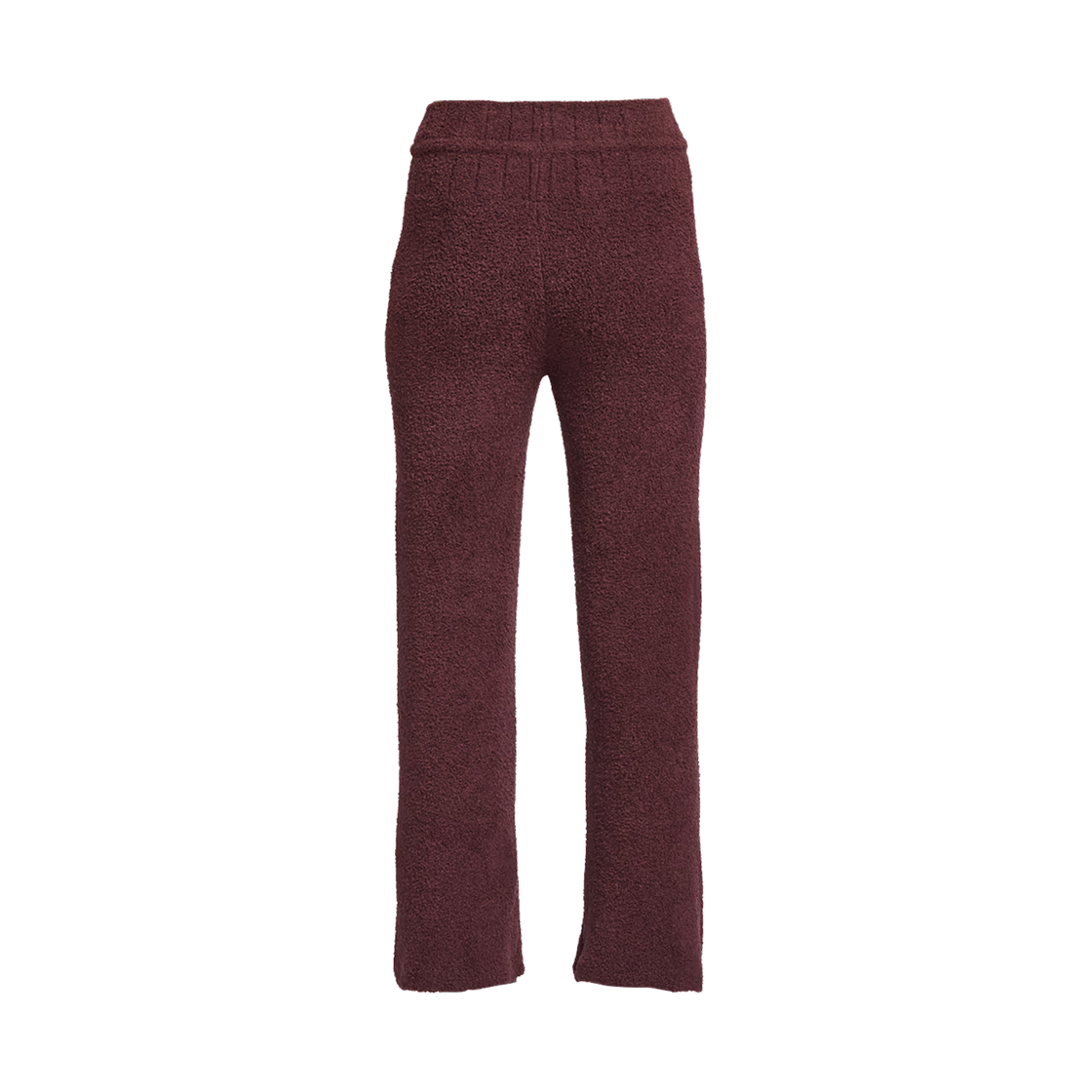 (W) 나이키 NSW 피닉스 코지 부클레 슬림 니트 팬츠 버건디 크러쉬 - 아시아((W) Nike NSW Phoenix Cozy Boucle Slim Knit Pants Burgundy Crush - Asia) - 2