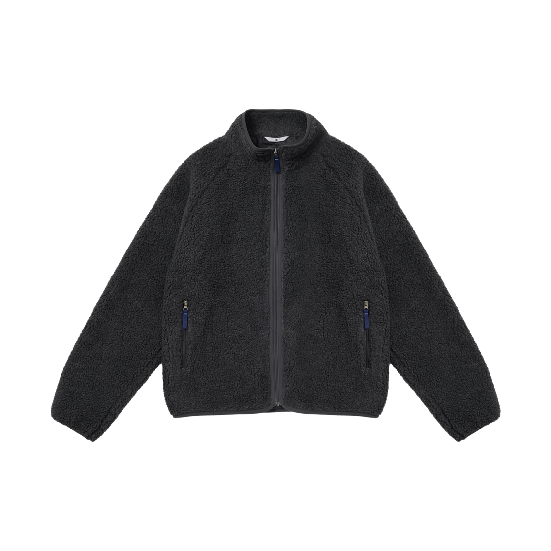 에스티유 플리스 집업 자켓 인 차콜(STU Fleece Zip-Up Jacket In Charcoal)