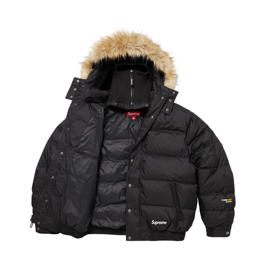 - Supreme Facemask 700-Fill Down Puffer Jacket Black - 25FW