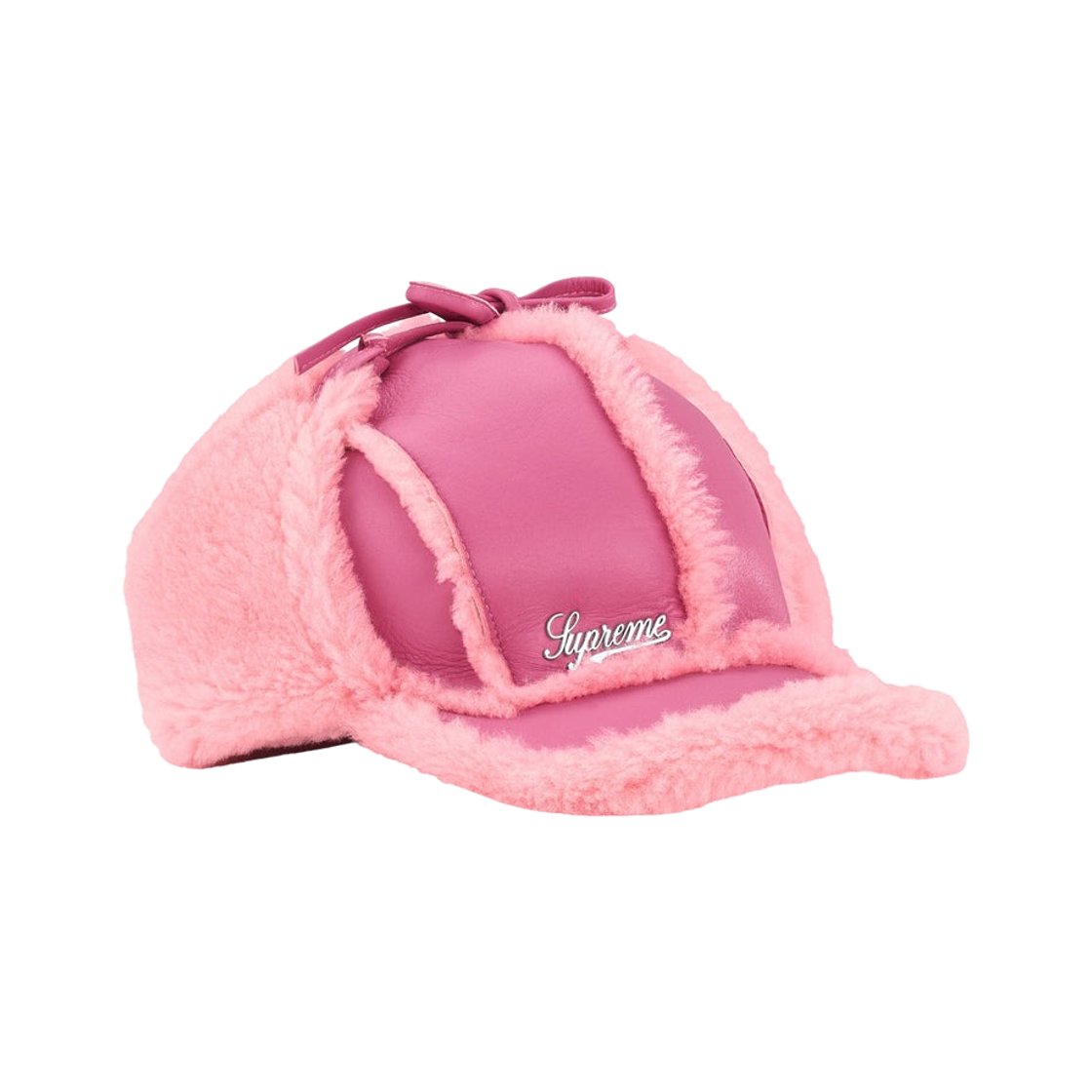 - Supreme Shearling Lined Earflap Cap Pink - 25FW