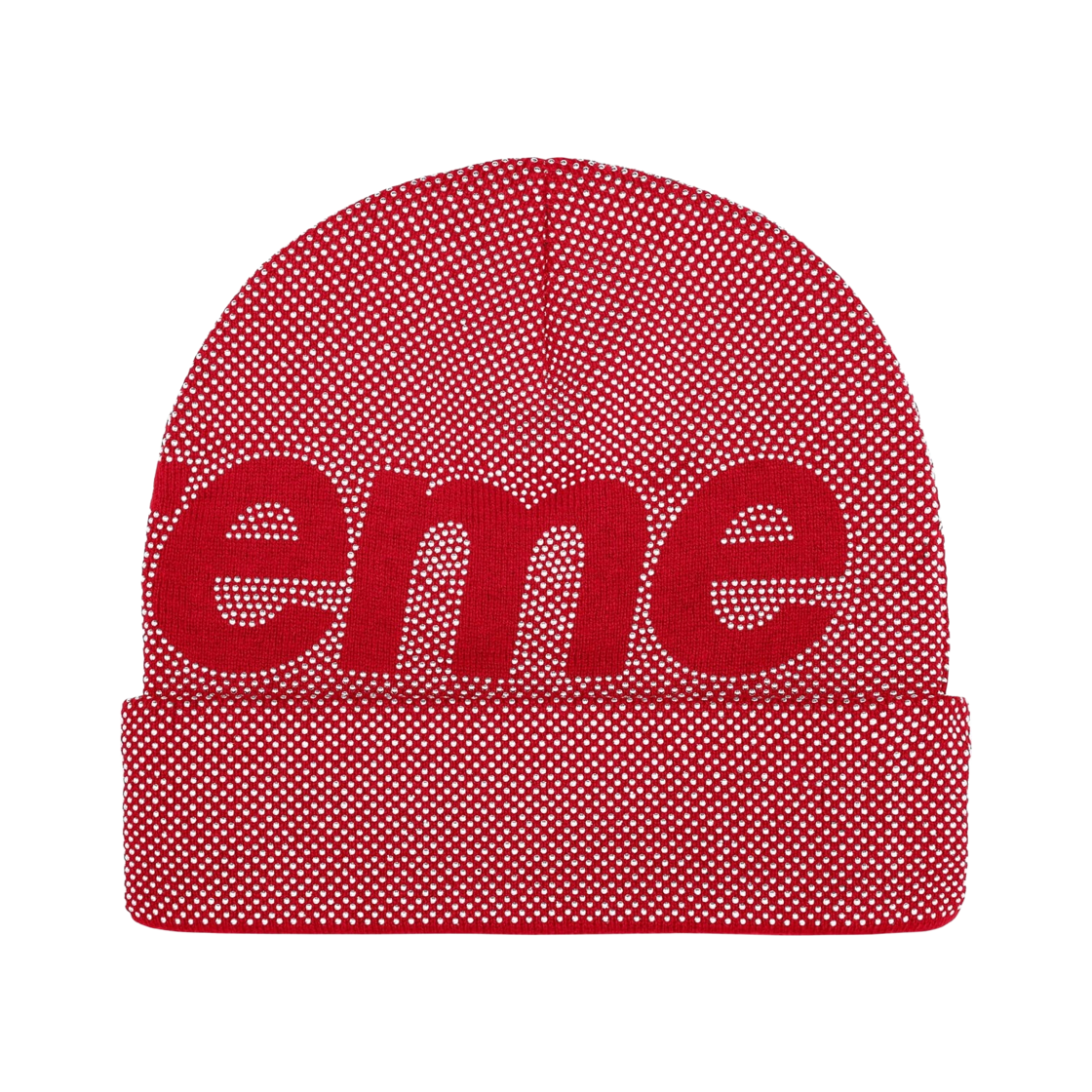 슈프림 스터드 녹아웃 빅 로고 비니 레드 - 25FW(Supreme Studded Knockout Big Logo Beanie Red - 25FW) - 2