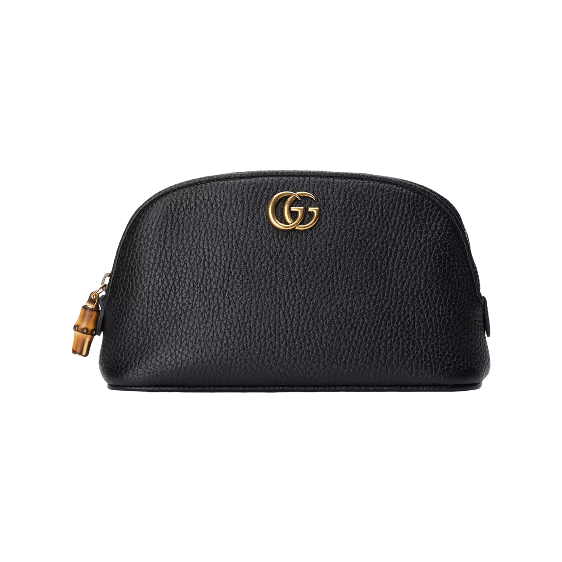 772783-AABXM-1000 Gucci GG Leather Pouch Bag Black