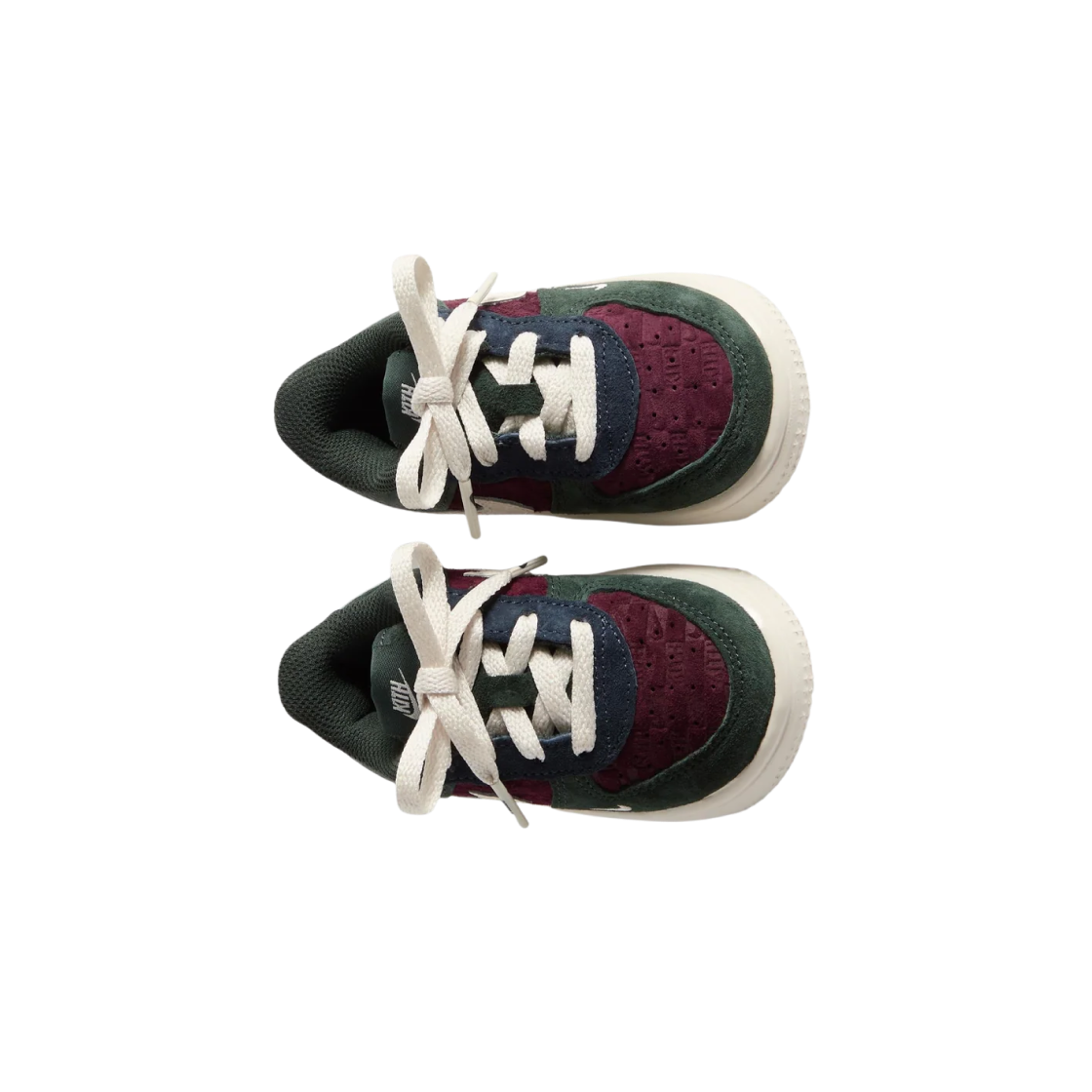 (TD) 나이키 x 키스 에어포스 1 로우 레이스 나이트 마룬 팬텀((TD) Nike x Kith Air Force 1 Low Lace Night Maroon Phantom) - 2