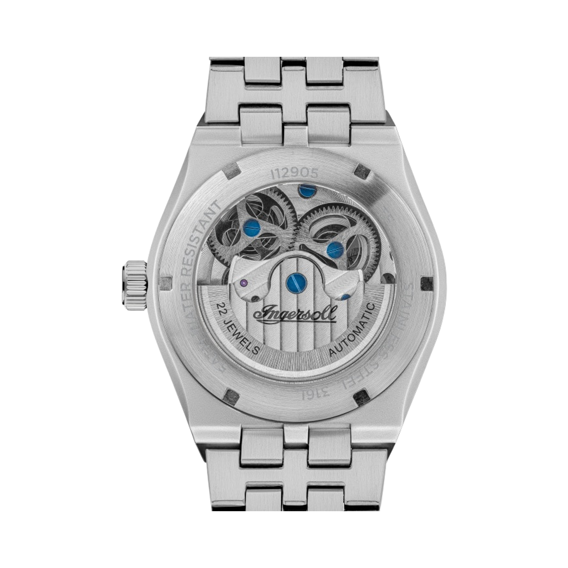 잉거솔 브로드웨이 43mm I12905 오토매틱 스테인리스 스틸 실버 그린 다이얼(Ingersoll Broadway 43mm I12905 Automatic Stainless Steel Silver Green Dial) - 2