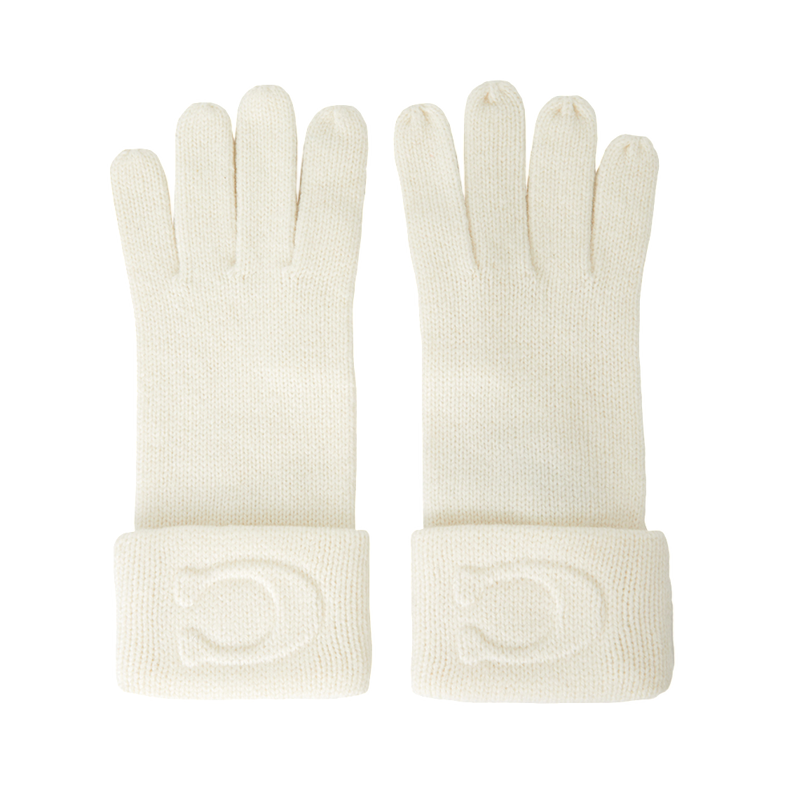 (W) 코치 글러브 아이보리((W) Coach Gloves Ivory)