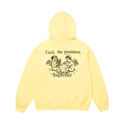 Supreme President Hooded Sweatshirt Light Yellow - 25FW