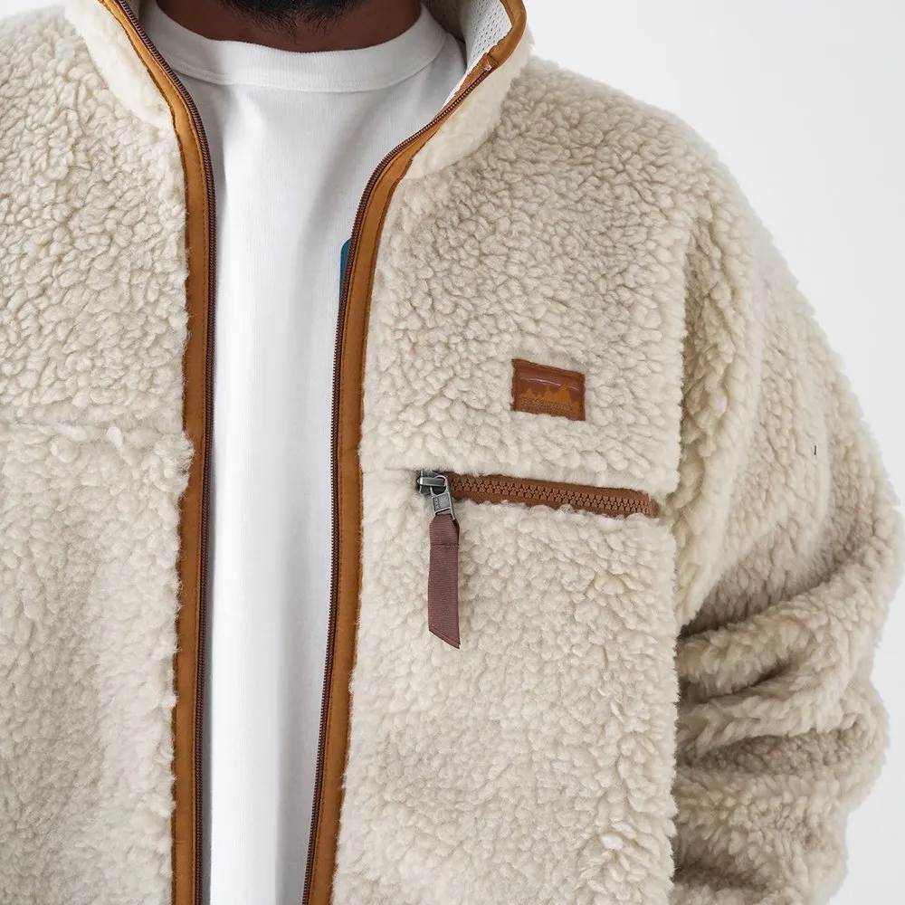Patagonia Natural Blend Retro Cardigan Dark Natural 착용 스타일 - 2