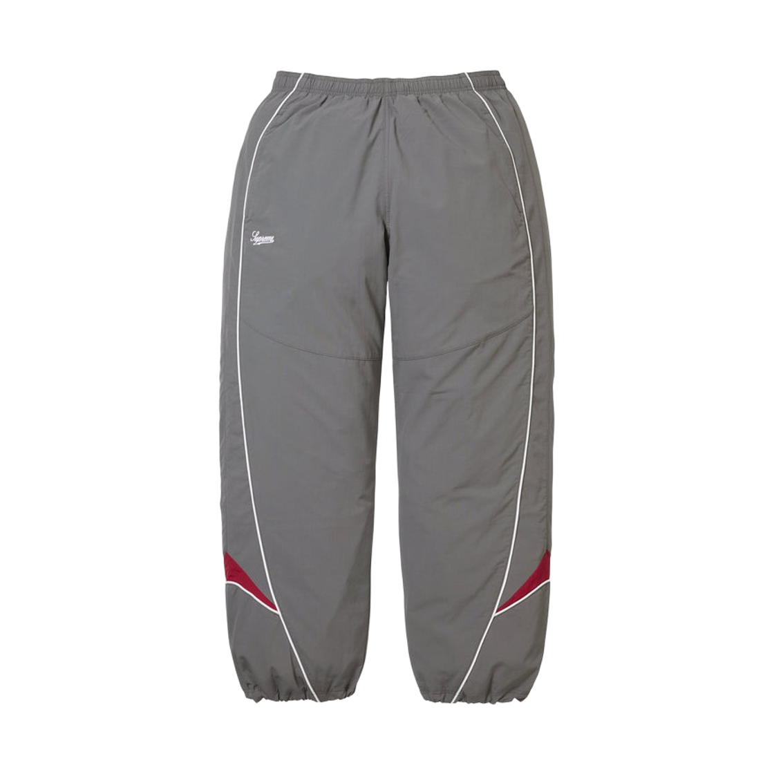 슈프림 콘트라스트 파이핑 트랙 팬츠 그레이 - 25FW