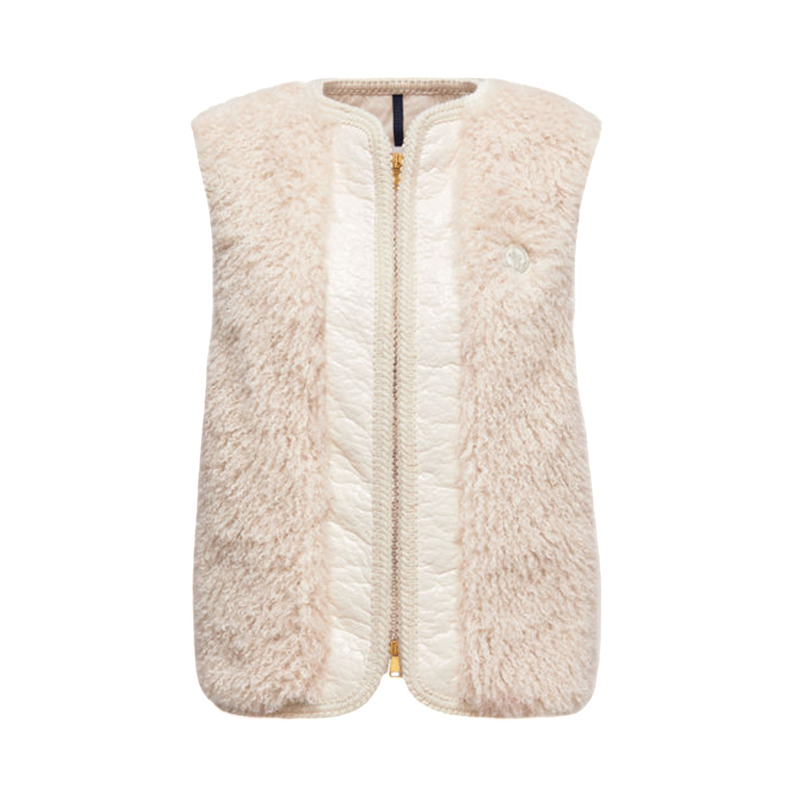 (W) 몽클레르 투르넬 테디 패디드 베스트 라이트 베이지 - 25FW