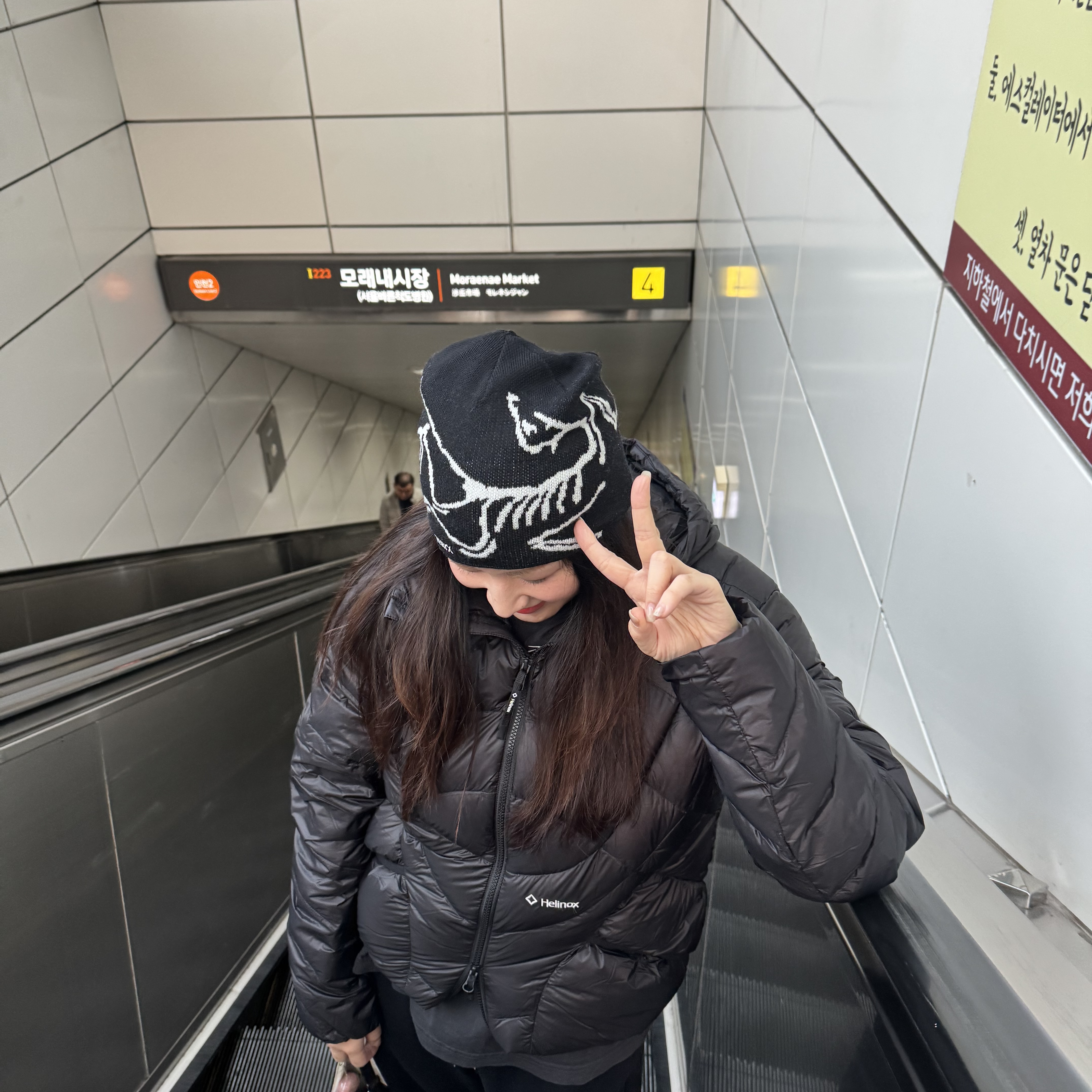 Helinox Wear Eclipse Pack Down Jacket Black, Arc'teryx Bird Head Toque Orca 착용 스타일
