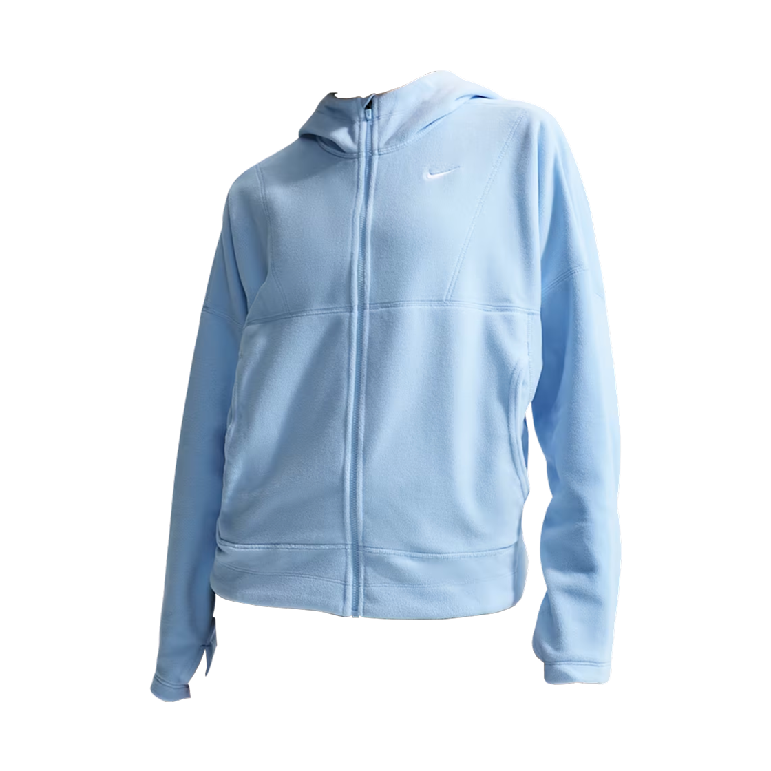 (W) 나이키 원 써마핏 풀집 탑 셀레스틴 블루 화이트 - US/EU((W) Nike One Therma-Fit Full-Zip Top Celestine Blue White - US/EU) - 1