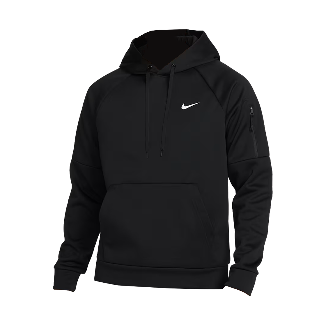DQ4835-010 Nike Therma-Fit Pullover Fitness Hoodie Black White - Asia