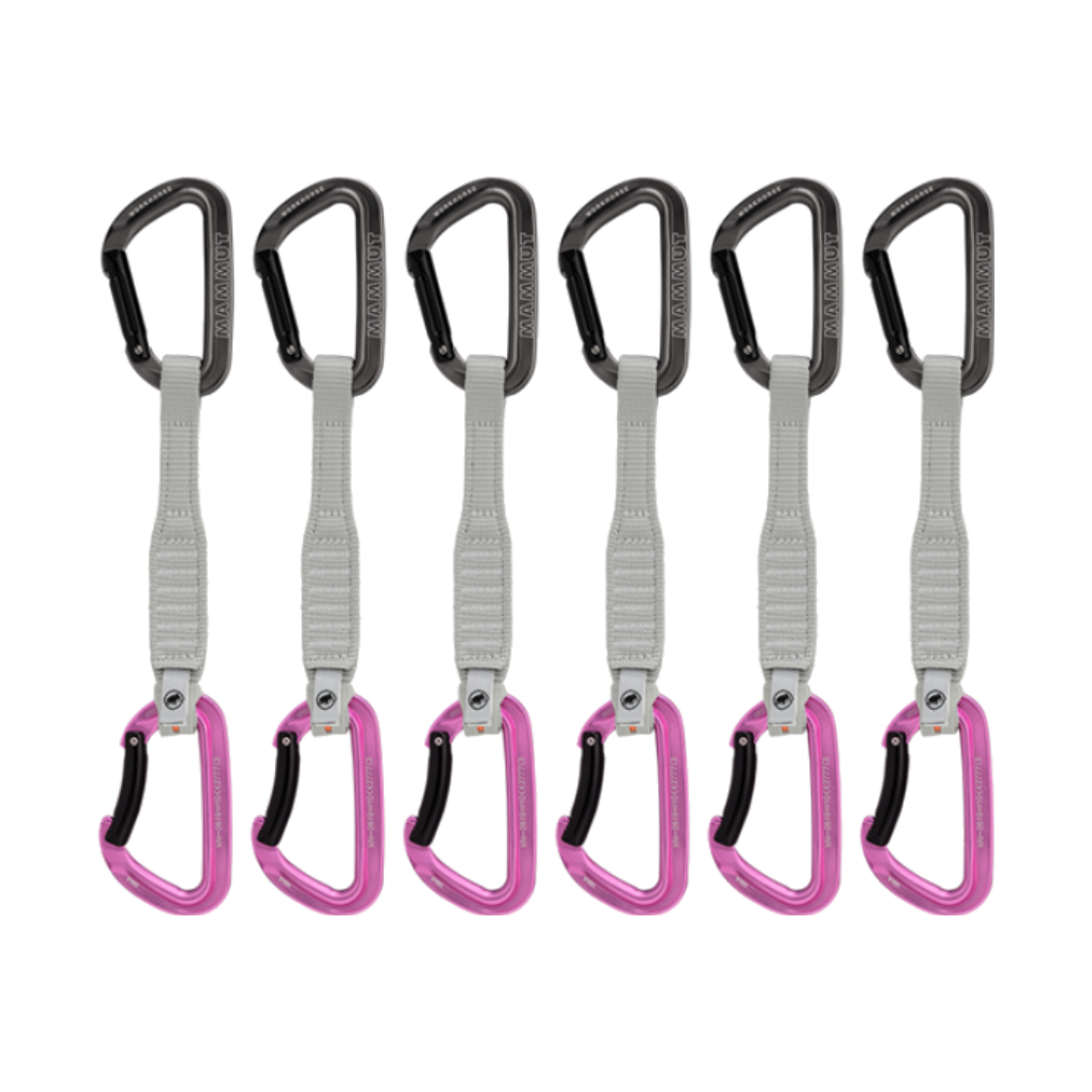 마무트 워크홀스 키락 17cm 6팩 퀵드로우 핑크(MAMMUT Workhorse Keylock 17 cm 6-Pack Quickdraws Pink)