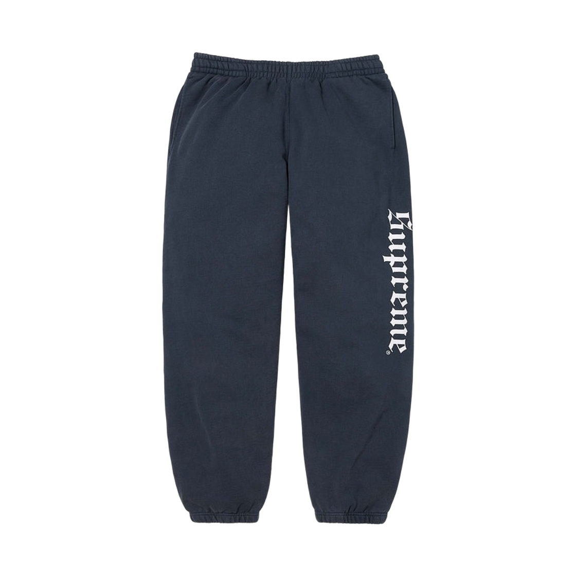 슈프림 워시드 올드 잉글리쉬 스웨트팬츠 네이비 - 25FW