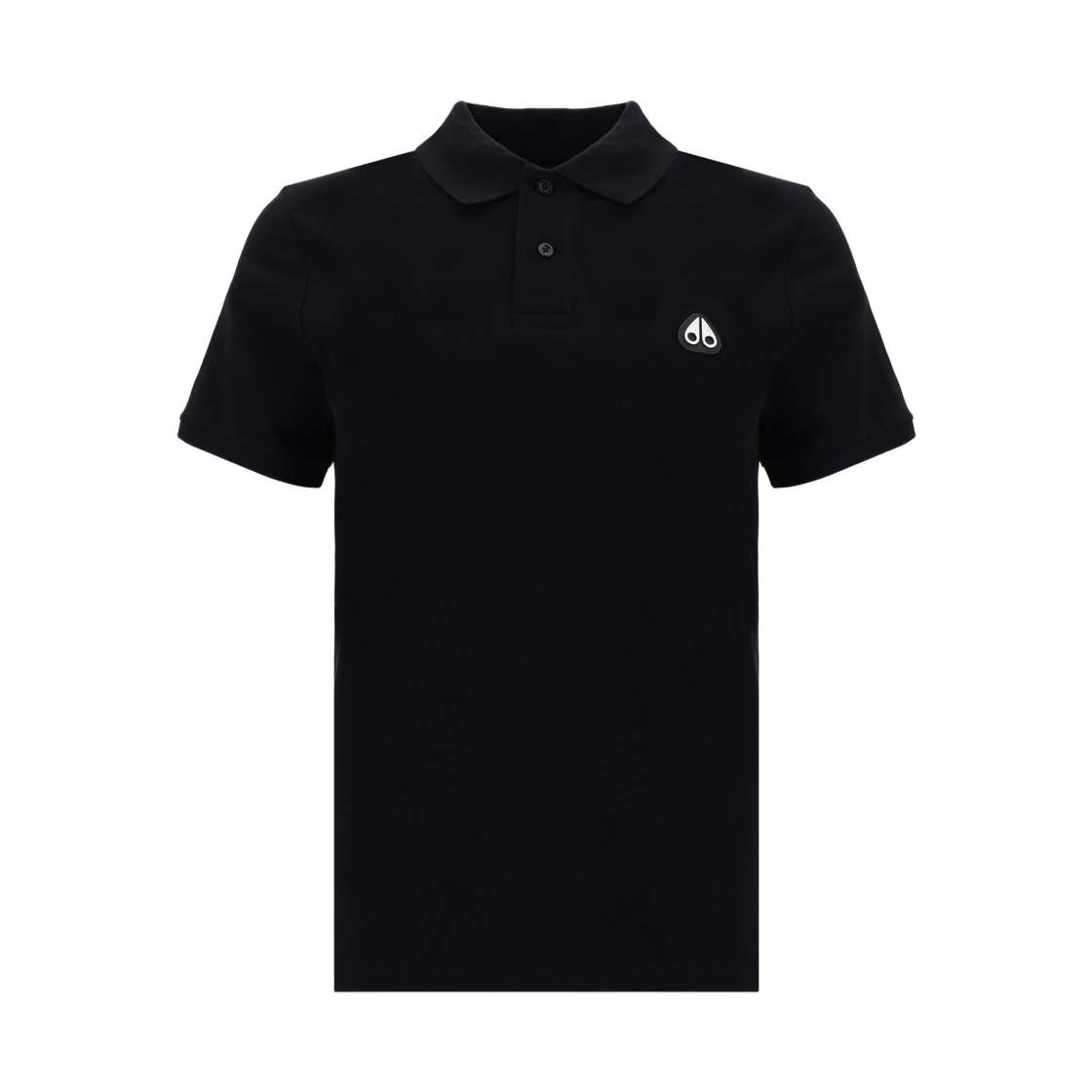 M34MT712292 Moose Knuckles Everett Polo T-Shirt Black