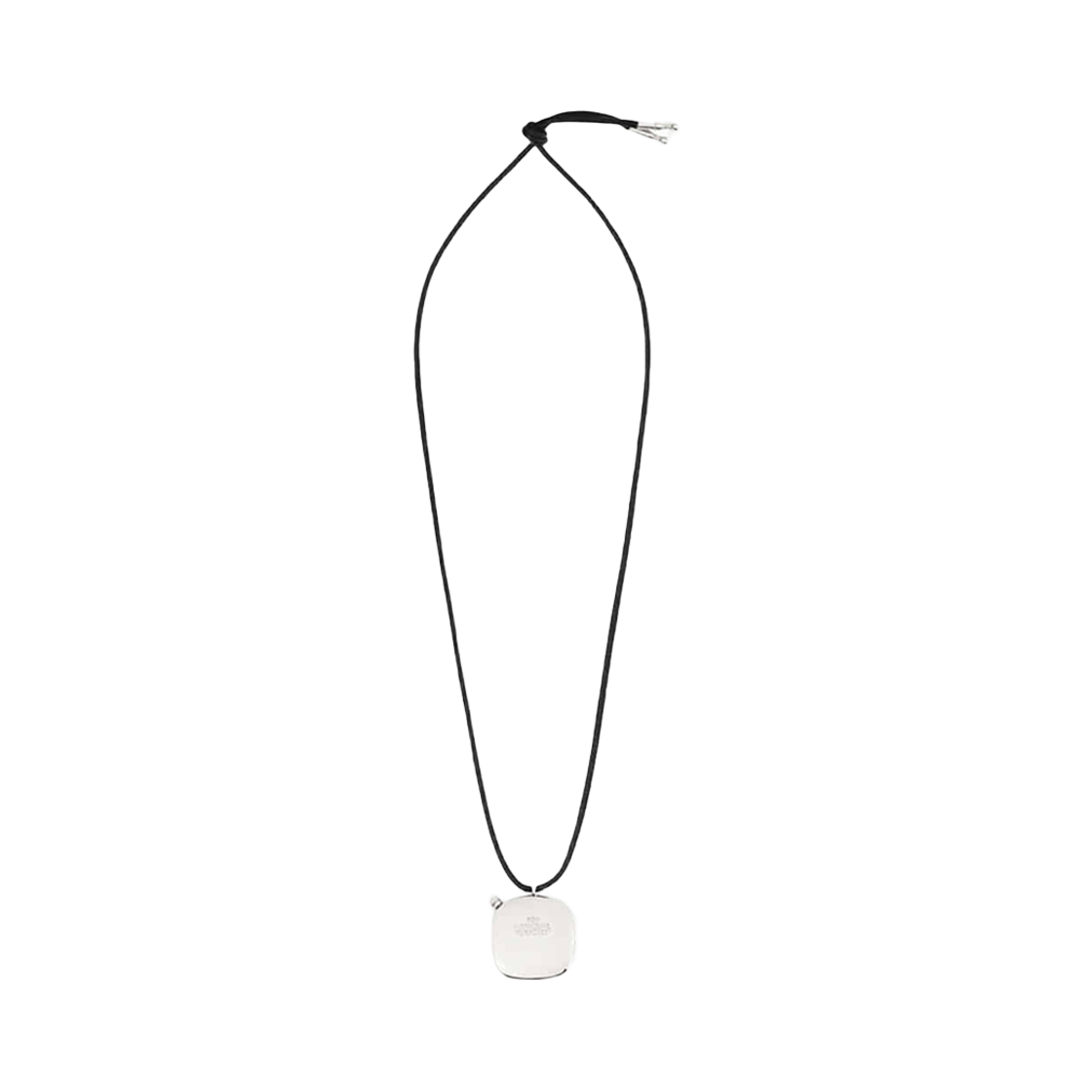 에스티유 퍼퓸 플라스크 레더 넥클라스 인 실버(STU Perfume Flask Leather Necklace In Silver)