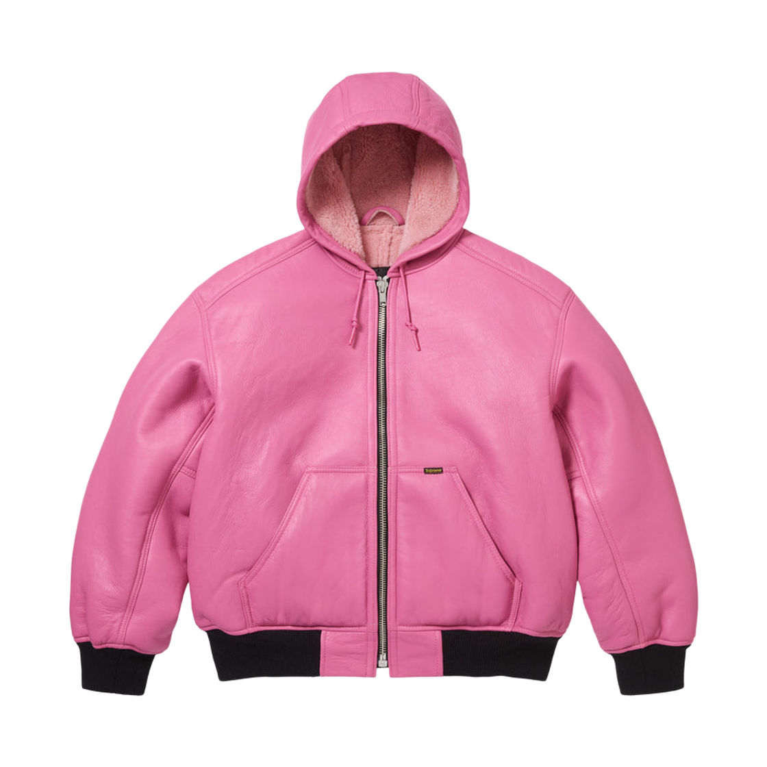 슈프림 x 쇼츠 셔링 후드 워크 자켓 핑크 - 25FW