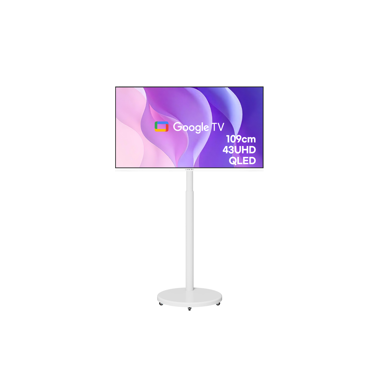 [15% 쿠폰] 와이드뷰 와이드무빙뷰 화이트에디션 삼탠바이미 V3 세트 QLED 109cm(43인치) 4K UHD 스마트 이동식 TV([15% 쿠폰] WIDEVU WideMovingVu White Edition V3 Set QLED 109cm (43 in) 4K UHD Smart Mobile TV)