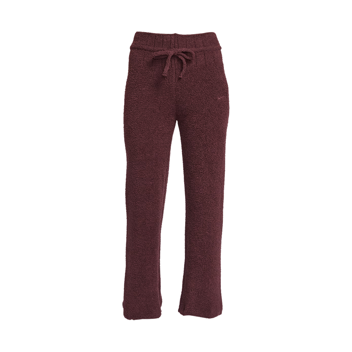 HV2767-619 (W) Nike NSW Phoenix Cozy Boucle Slim Knit Pants Burgundy Crush - Asia