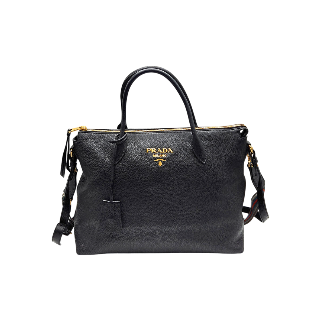 IT5RMT5WMMJT Prada Vitello Daino Two-Strap Tote & Shoulder Bag (1BA201)