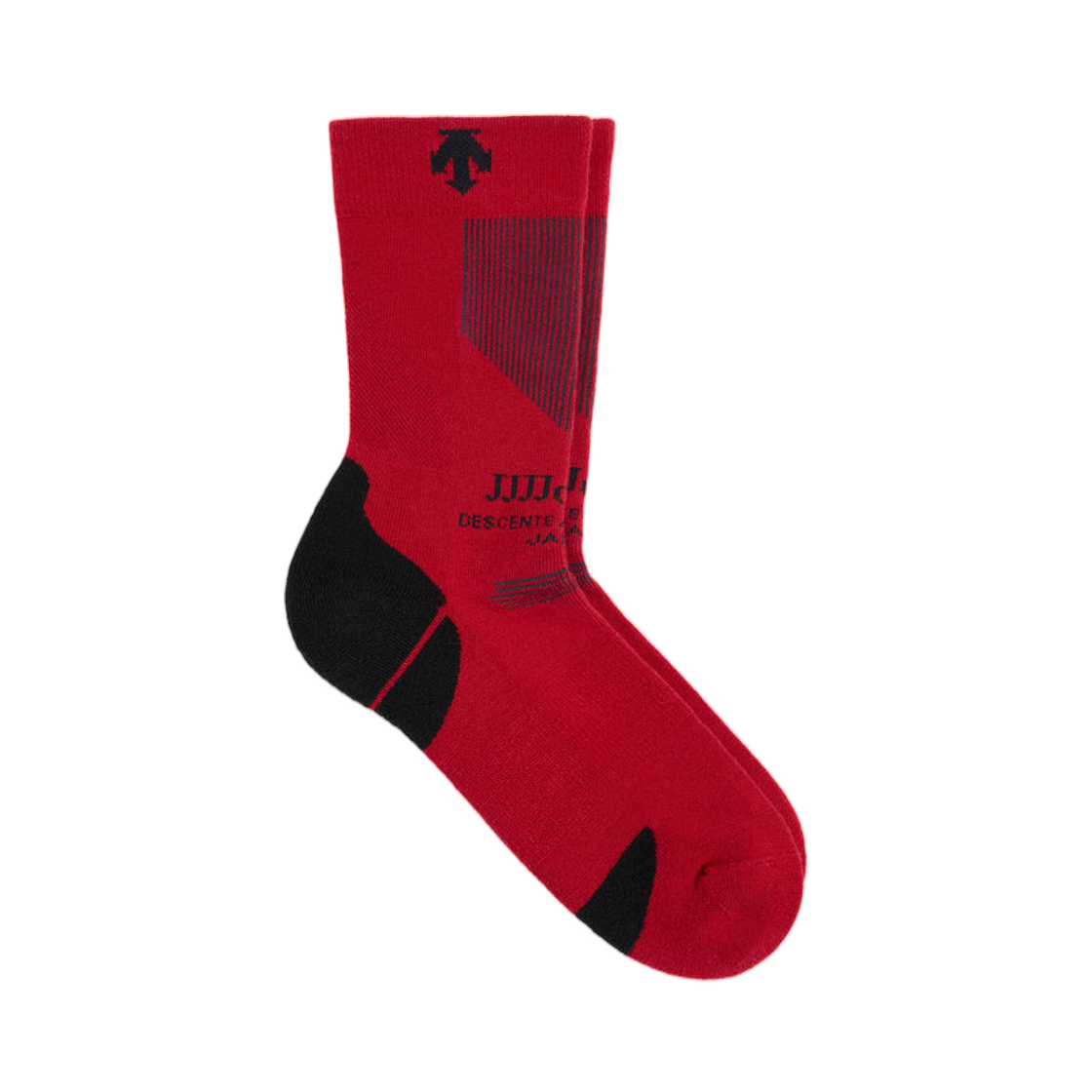 데상트 얼터레인 x JJJ자운드 삭스 레드 블랙(Descente Allterrain x JJJJound Socks Red Black)