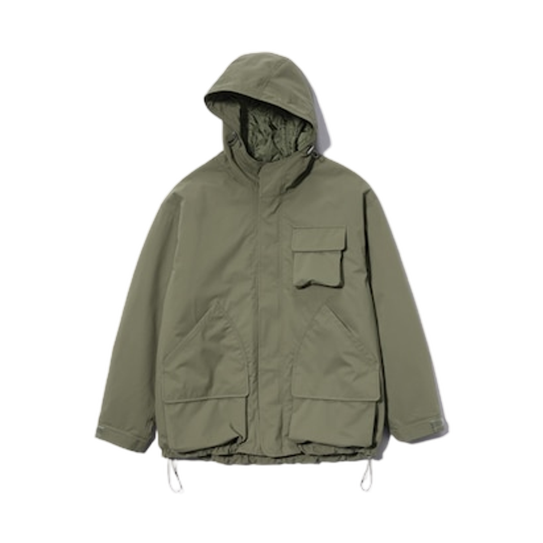 GU x 엔지니어드 가먼츠 패디드 쉘 파카 올리브(GU x Engineered Garments Padded Shell Parka Olive)