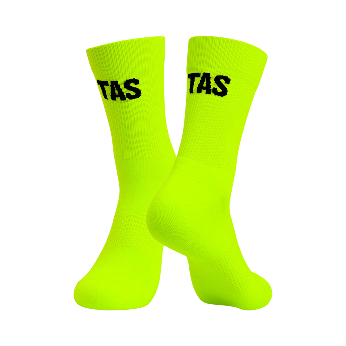 타스 생텀 로고 나일론 러닝 삭스 네온그린(TAS Sanctum Logo Nylon Socks Neon Green)